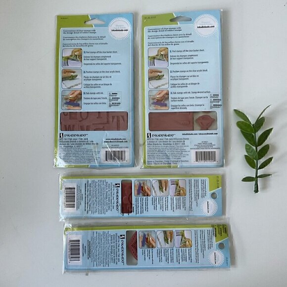 InkadinkaClings Rubber Stamps Set NWT - Picture 2 of 7